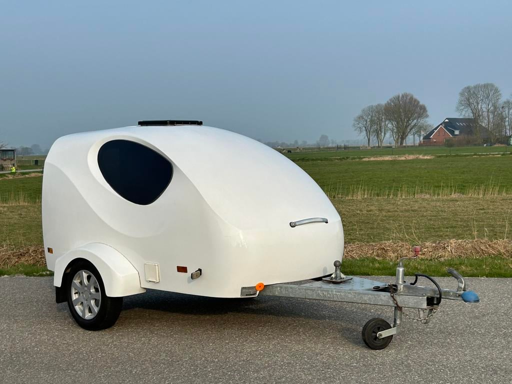 Nette Splash mini / teardrop caravan, tent en luifel., Caravans en Kamperen, Overige merken, Vast bed, Tot en met 2, Tot 500 kg