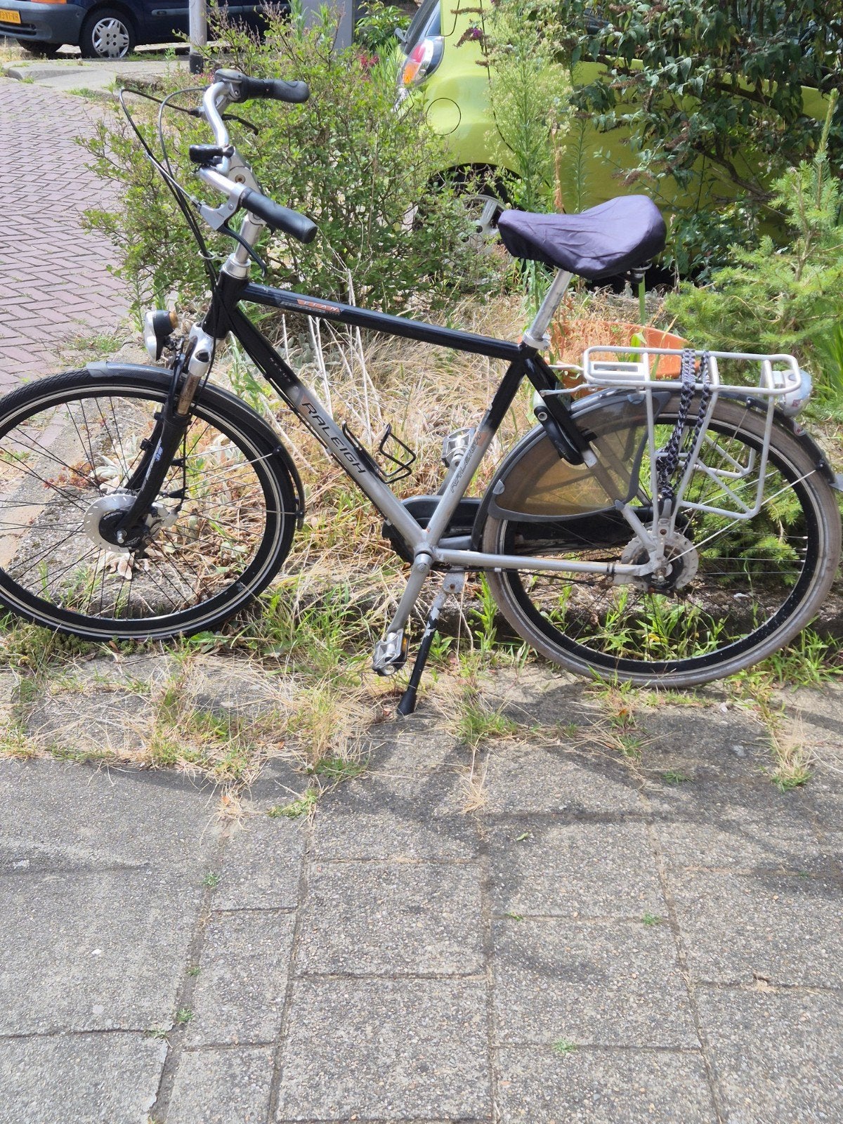 Gebruikte Raleigh fiets met 8 versnellingen, Gebruikt, Versnellingen, Schijfrem, 53 tot 57 cm