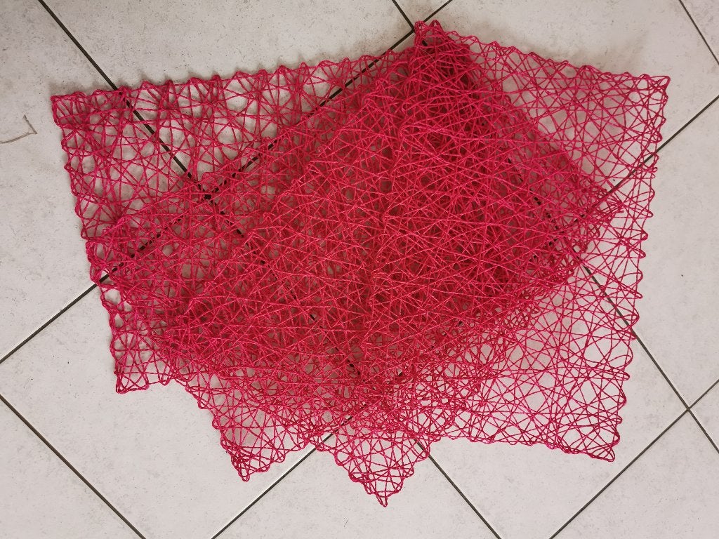 4 fuchsia roze placemats, Ophalen of Verzenden, Nieuw