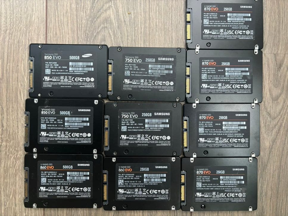 10X Samsung EVO SSD, Computers en Software, Harde schijven, Ophalen of Verzenden, Gebruikt, Laptop