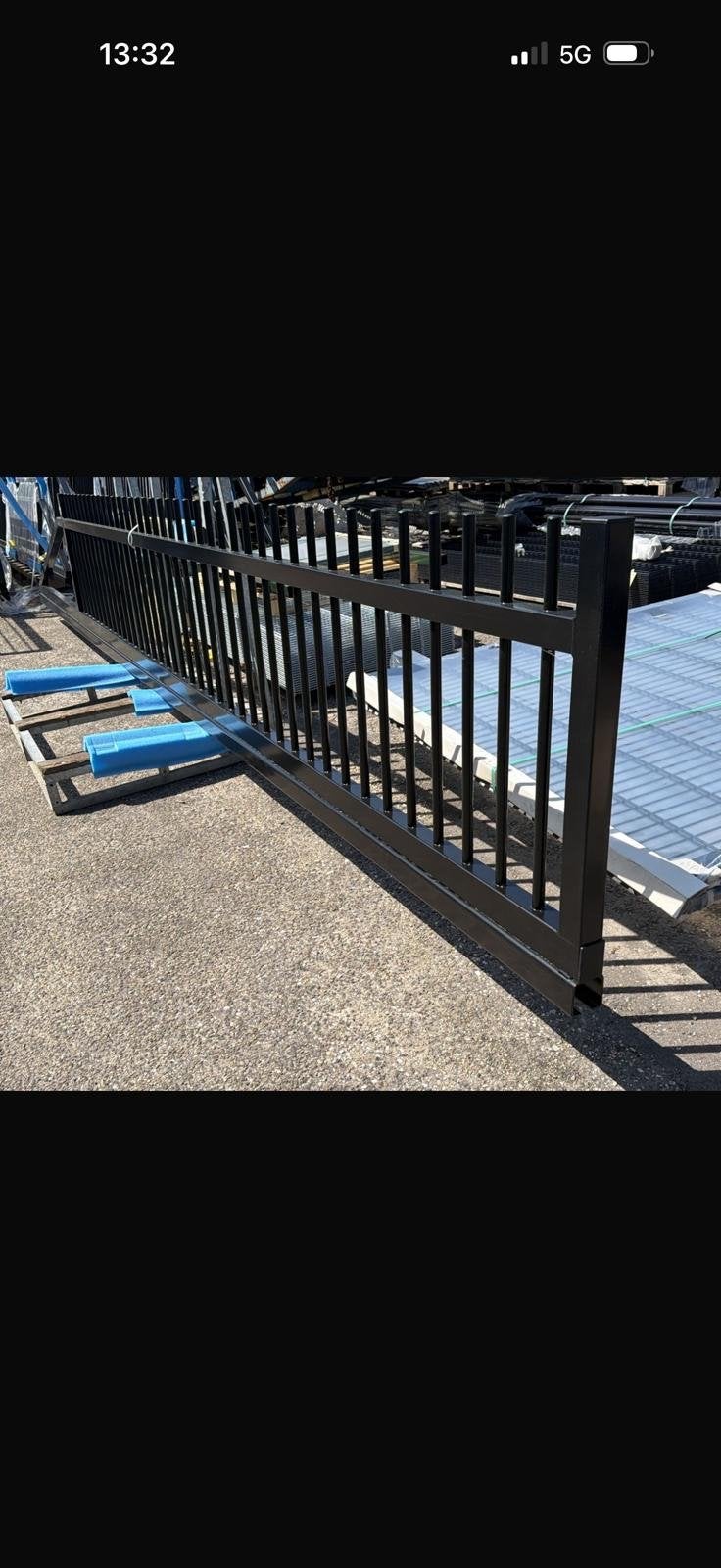 Schuifpoort strak model, verzinkt en gecoat 1000x4000, Tuin en Terras, Tuinhekken en Hekwerk, Ophalen, Nieuw, IJzer