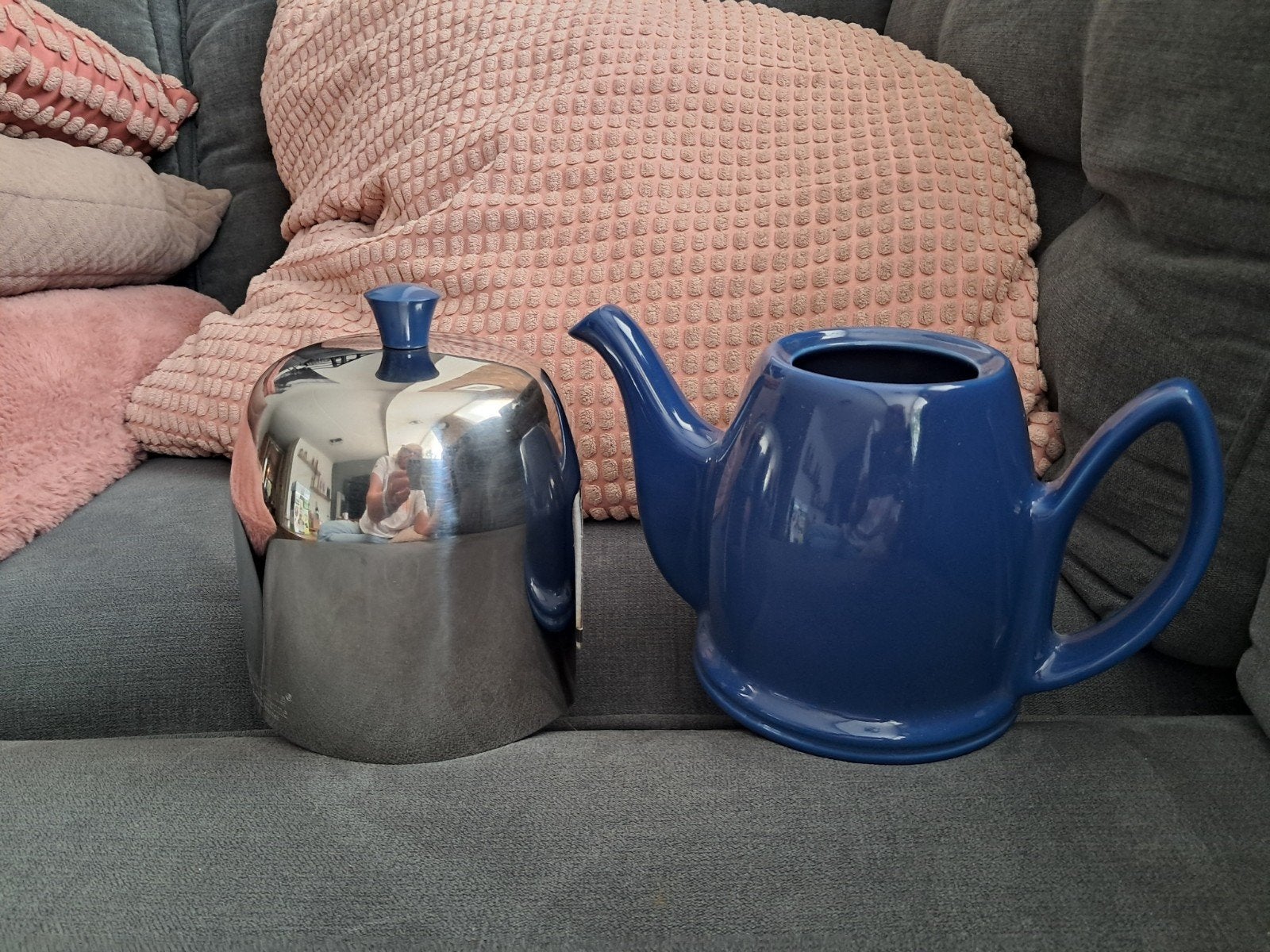 Guy Degrenne Salam-Thé theepot blauw, Huis en Inrichting, Keuken | Keukenbenodigdheden, Theepot/fluitketel, Ophalen of Verzenden