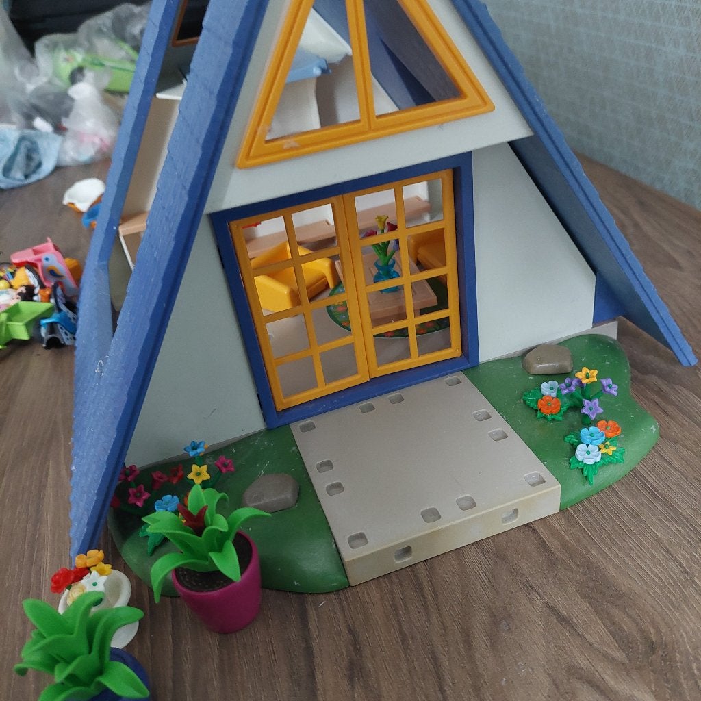 Zeer uitgebreid vakantiehuis van playmobil, Ophalen, Gebruikt, Gebouw, Losse onderdelen