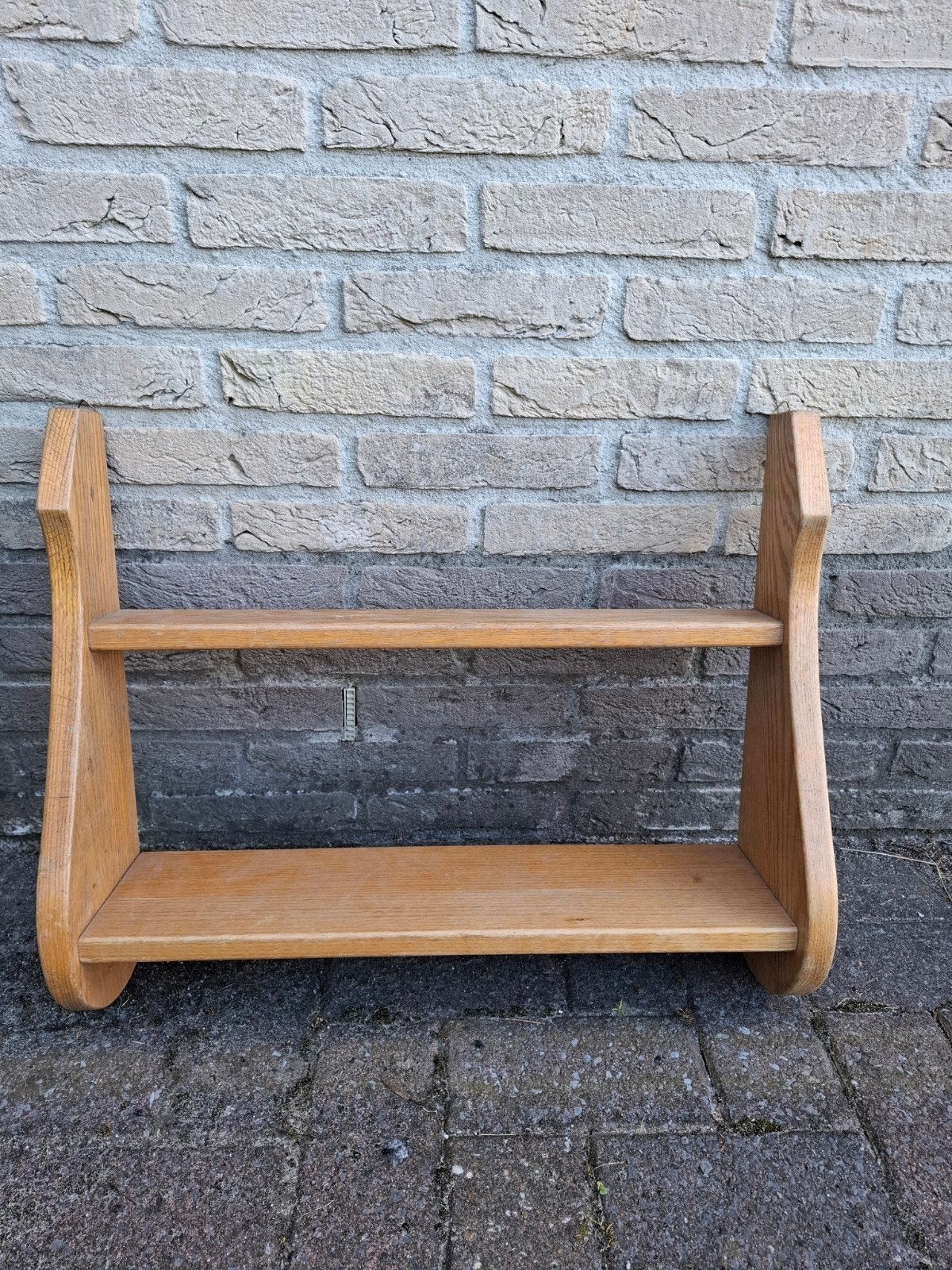 Brocante wandplank of boekenplank 59 x 48 cm, Ophalen, Gebruikt