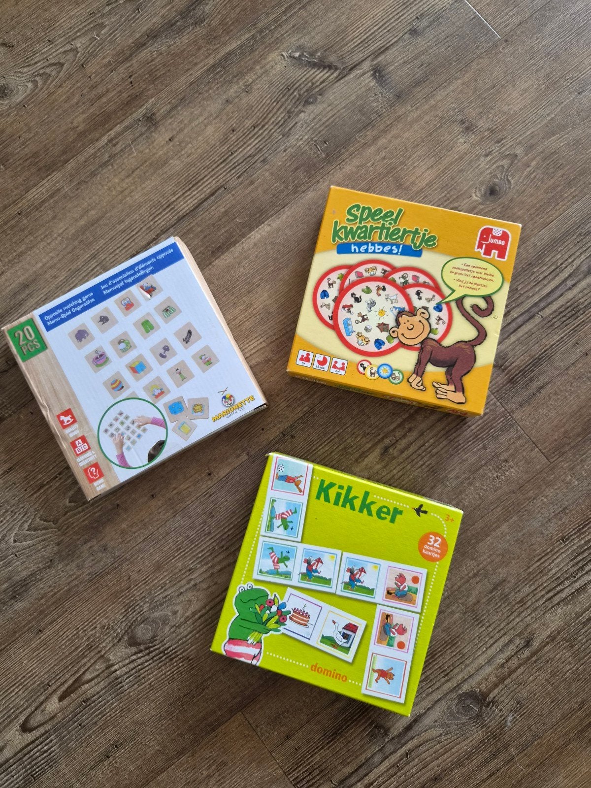 Leuke spelletjes set: Kwartet, Domino en Memory, Hobby en Vrije tijd, Gezelschapsspellen | Overige, Een of twee spelers, Ophalen of Verzenden