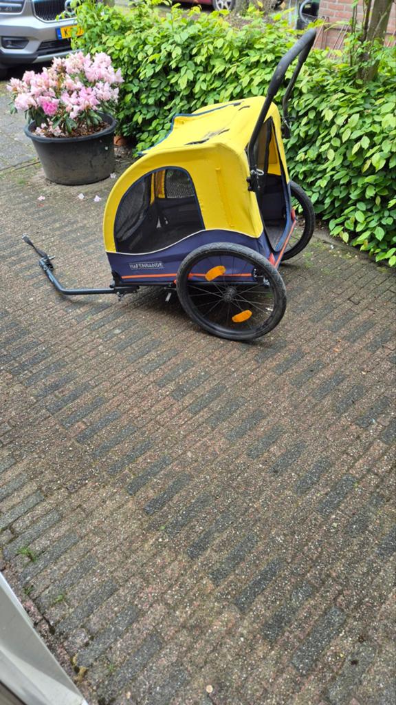 Hondenkar fietsaanhanger - Hafenbande, Gebruikt, Opvouwbaar, 20 tot 40 kg, Ophalen of Verzenden