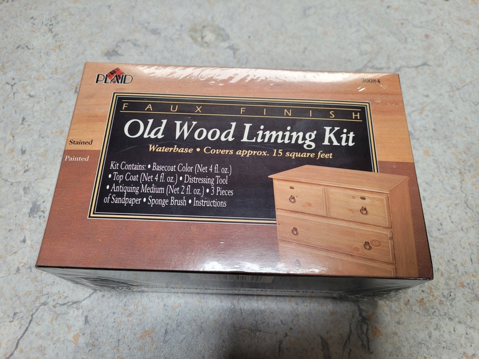 Plaid Faux Finish Old Wood Liming Kit waterbasis, Doe-het-zelf en Verbouw, Verf, Beits en Lak, Nieuw, Ophalen of Verzenden