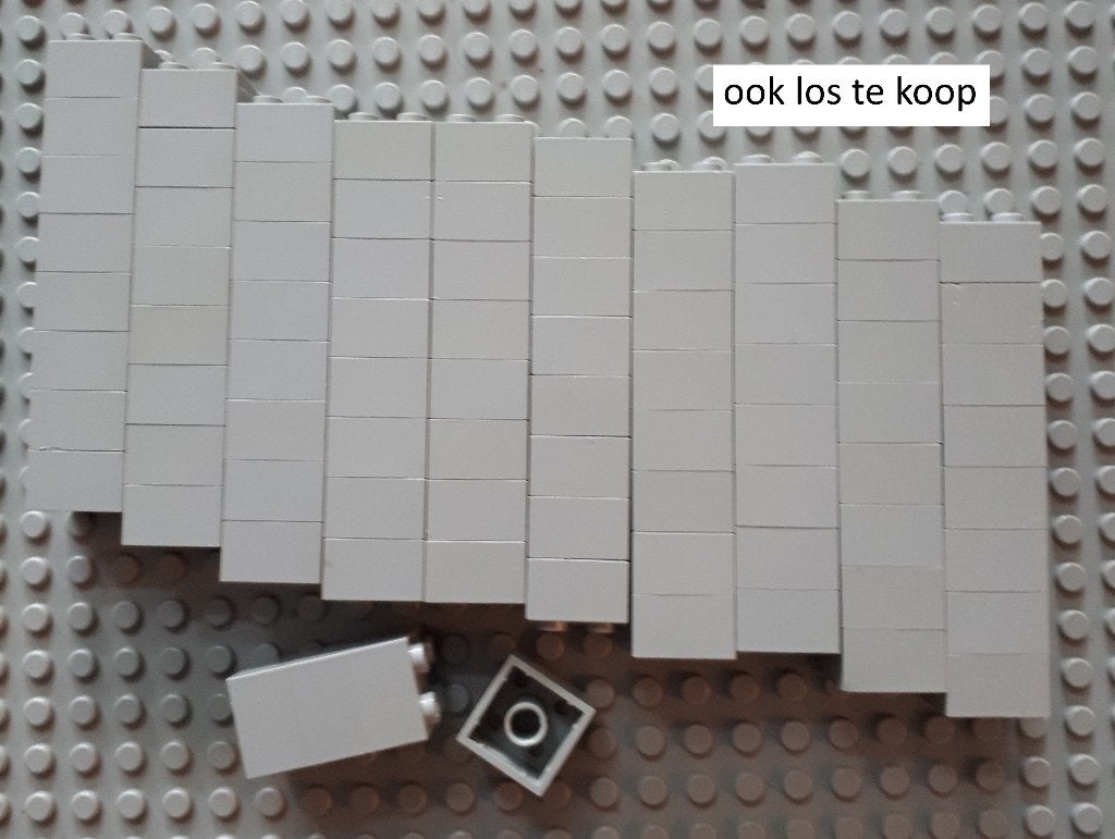 3003 (25) light gray ca 97x brick 2 x 2, Ophalen of Verzenden, Gebruikt