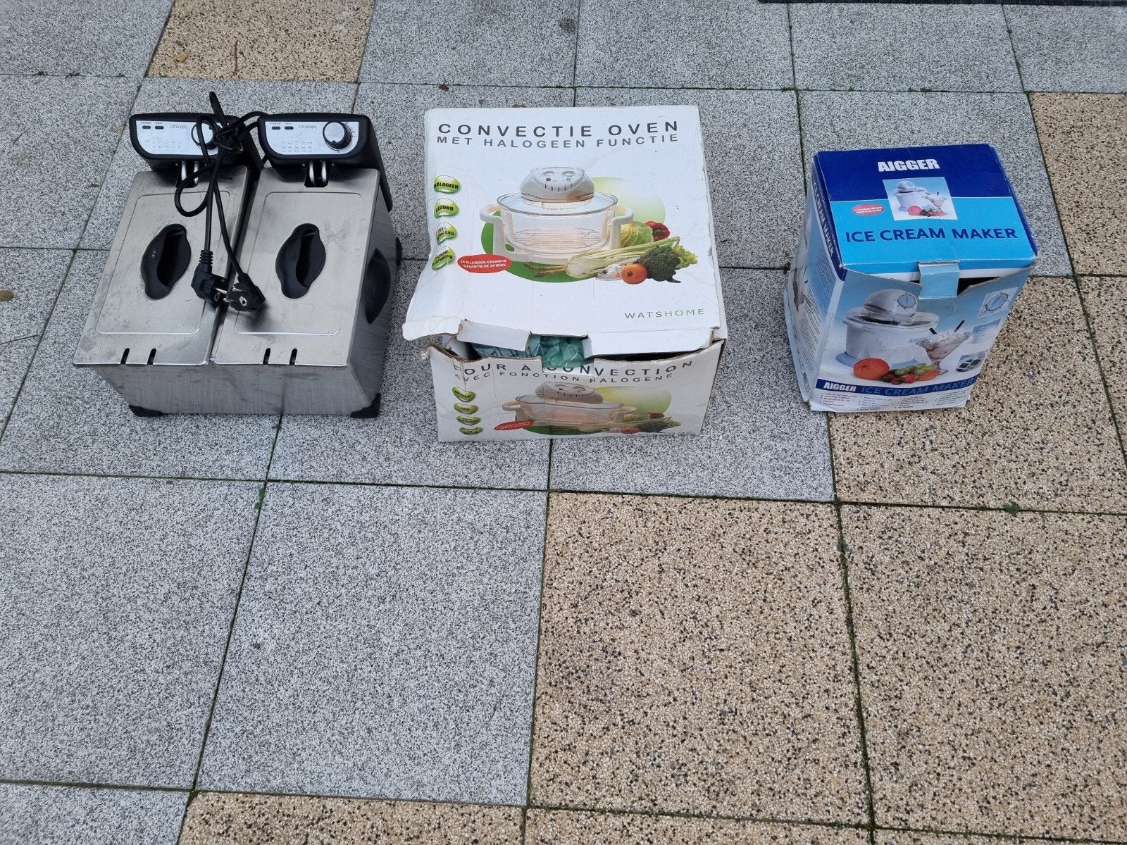 Friteuse, Convectie Oven & IJsmaker - Keukenapparatuur Set, Ophalen, Gebruikt