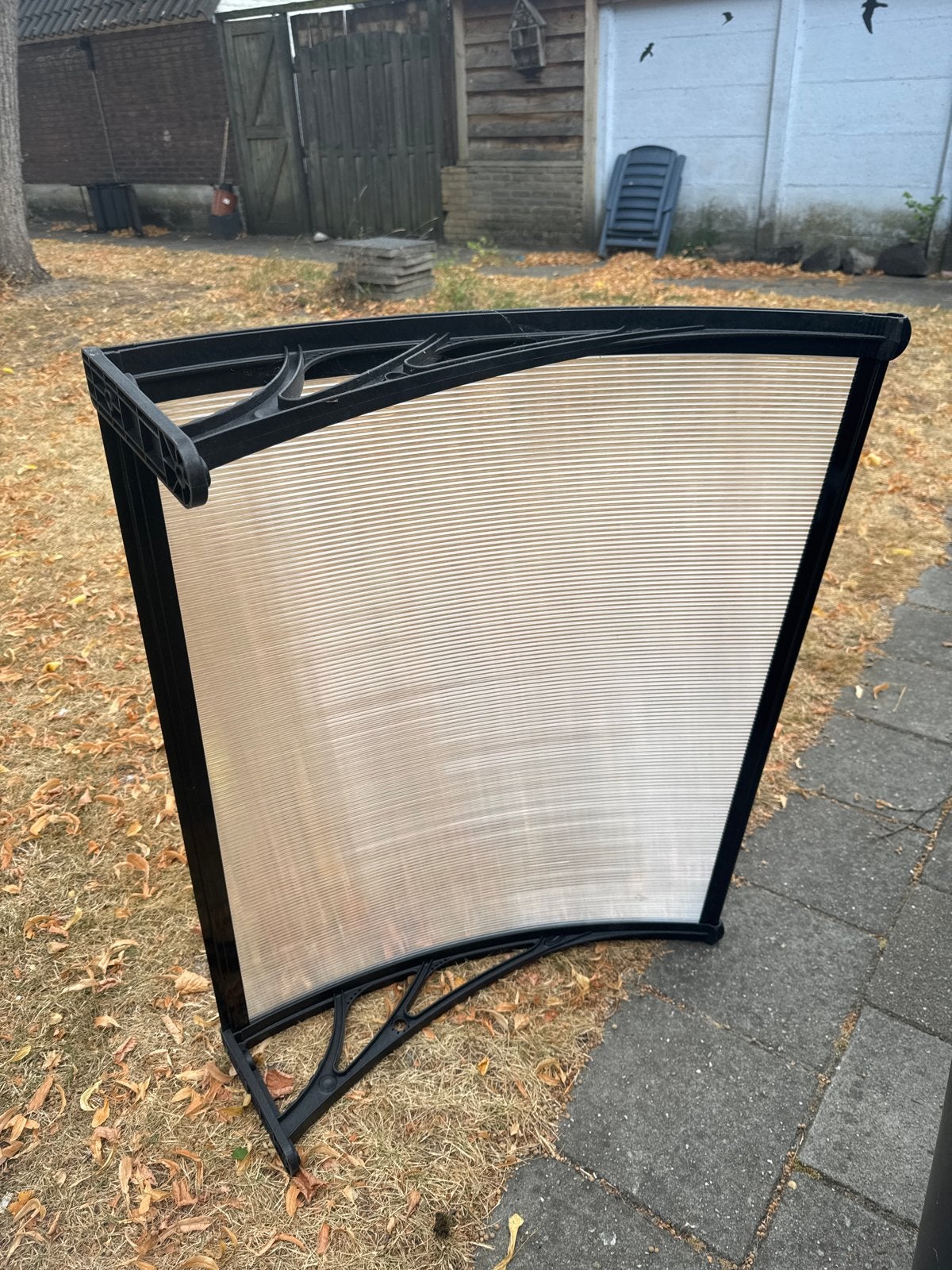 Kunststof afdak niet gebruikt. Maat 1m breed bij 80 cm lang, Ophalen, Gebruikt, Overige typen, Minder dan 250 cm