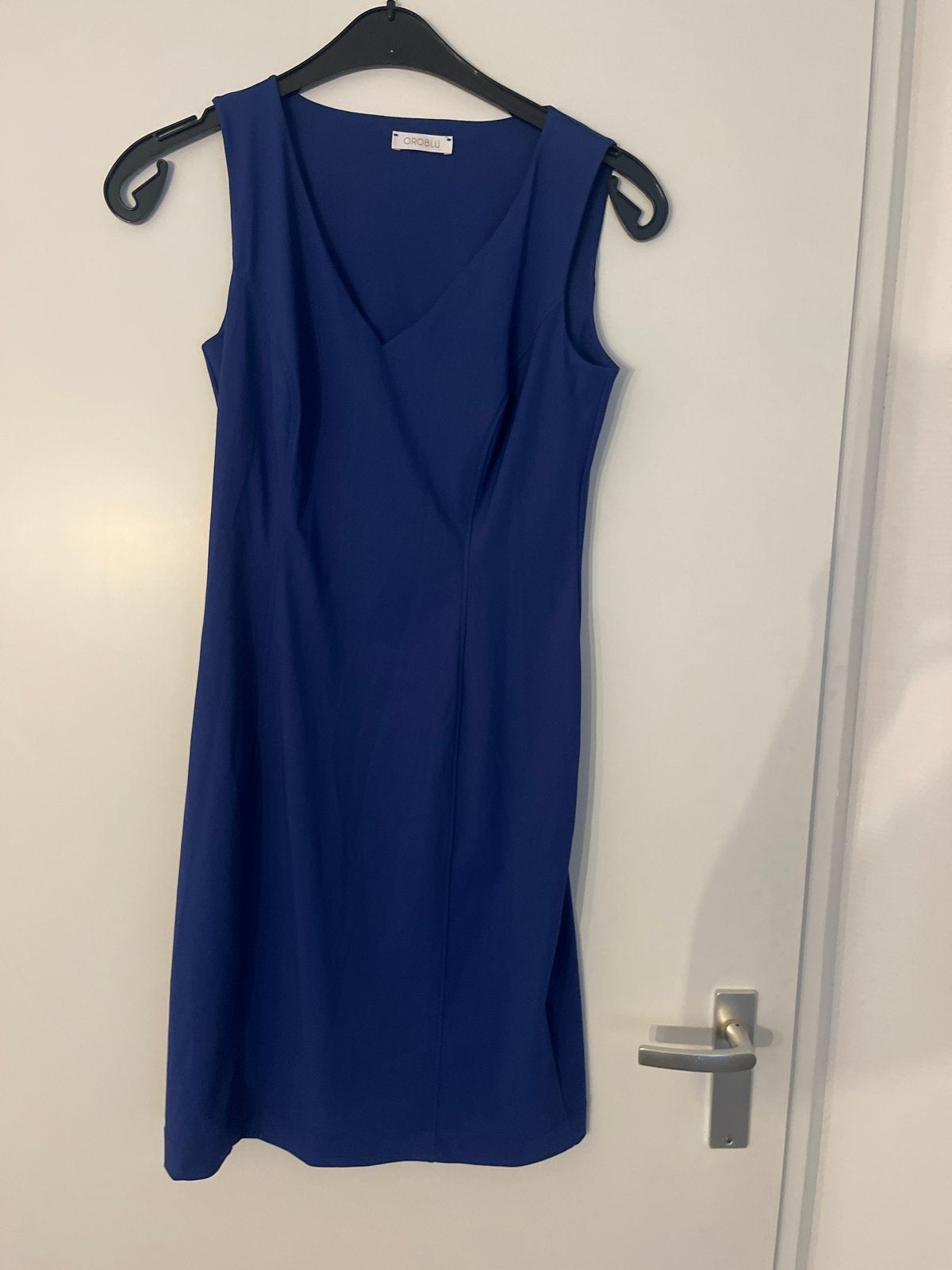 Oroblu blauwe jurk, maat M, Kleding | Dames, Maat 38/40 (M), Blauw, Ophalen of Verzenden, Zo goed als nieuw