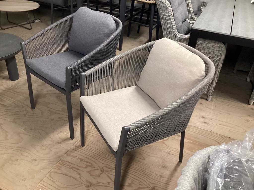 Diningstoel tuinstoel stapelbaar, Tuin en Terras, Tuinstoelen, Ophalen, Nieuw, Aluminium, Stapelbaar