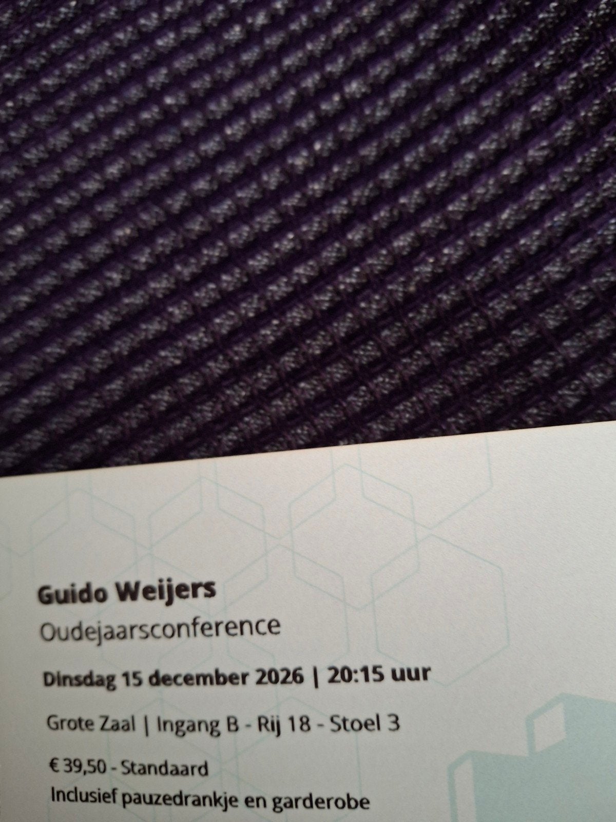 Guido Weijers, 4 tickets De Harmonie Leeuwarden., Tickets en Kaartjes, Twee personen, December