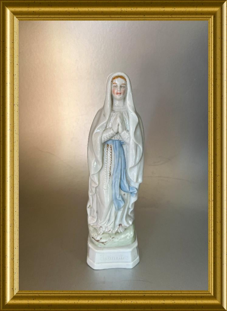 Antiek porseleinen Maria Lourdes beeldje, Ophalen of Verzenden