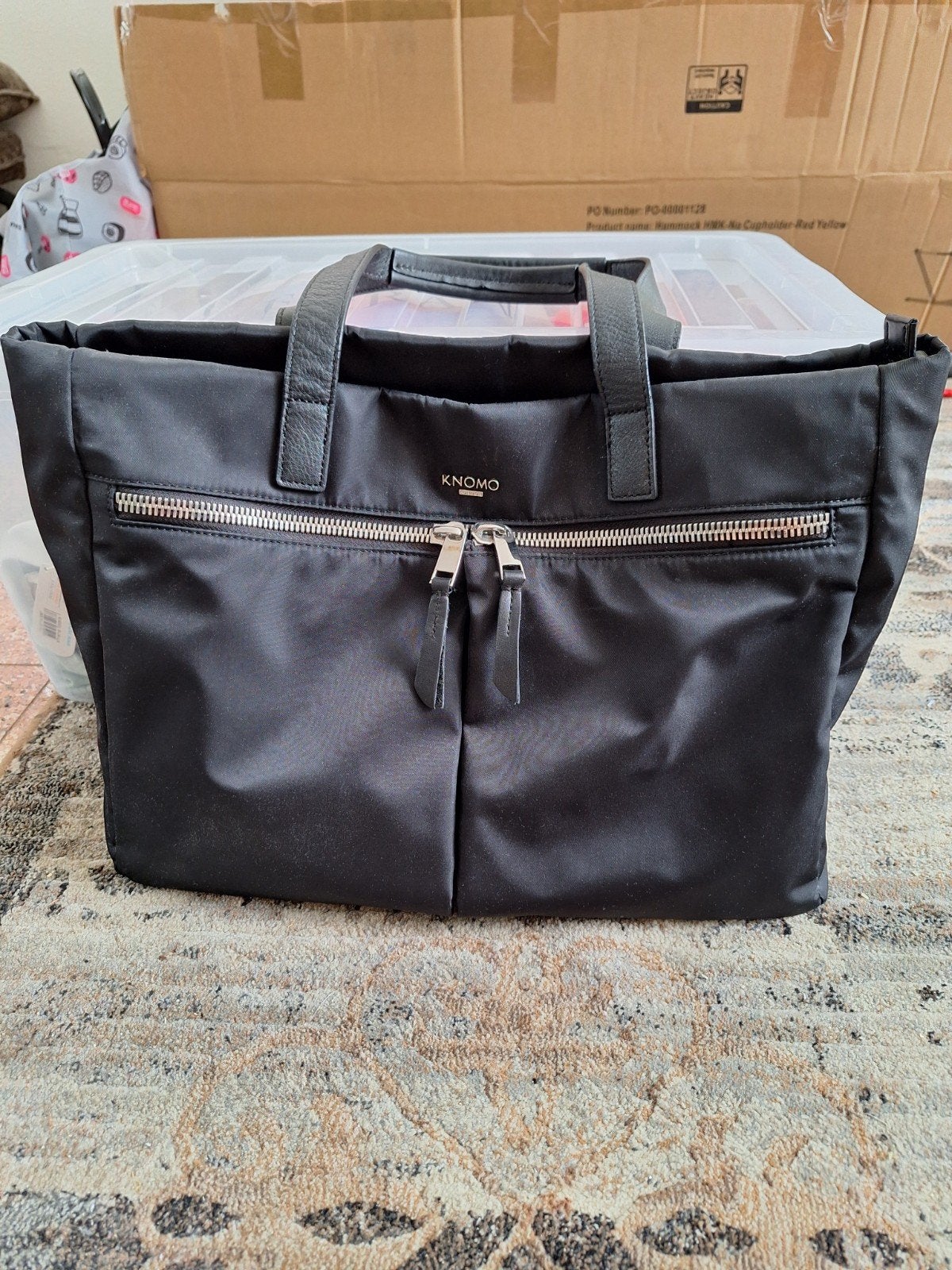 Knomo London Merk Tas - Zo goed als nieuw, Ophalen of Verzenden, Zo goed als nieuw, Zwart, Handtas