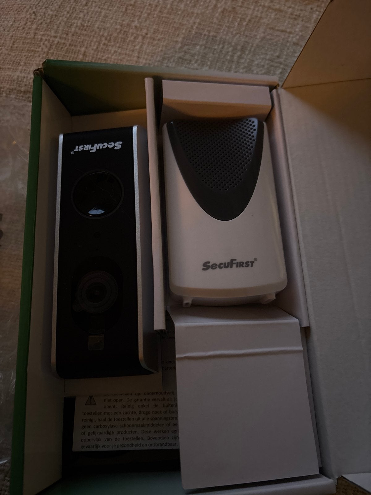 SecuFIRST Wi-Fi Deurbel met Camera - Draadloos, Huis en Inrichting, Ophalen of Verzenden, Bewegingsdetectiesensor, Nieuw, Draadloos