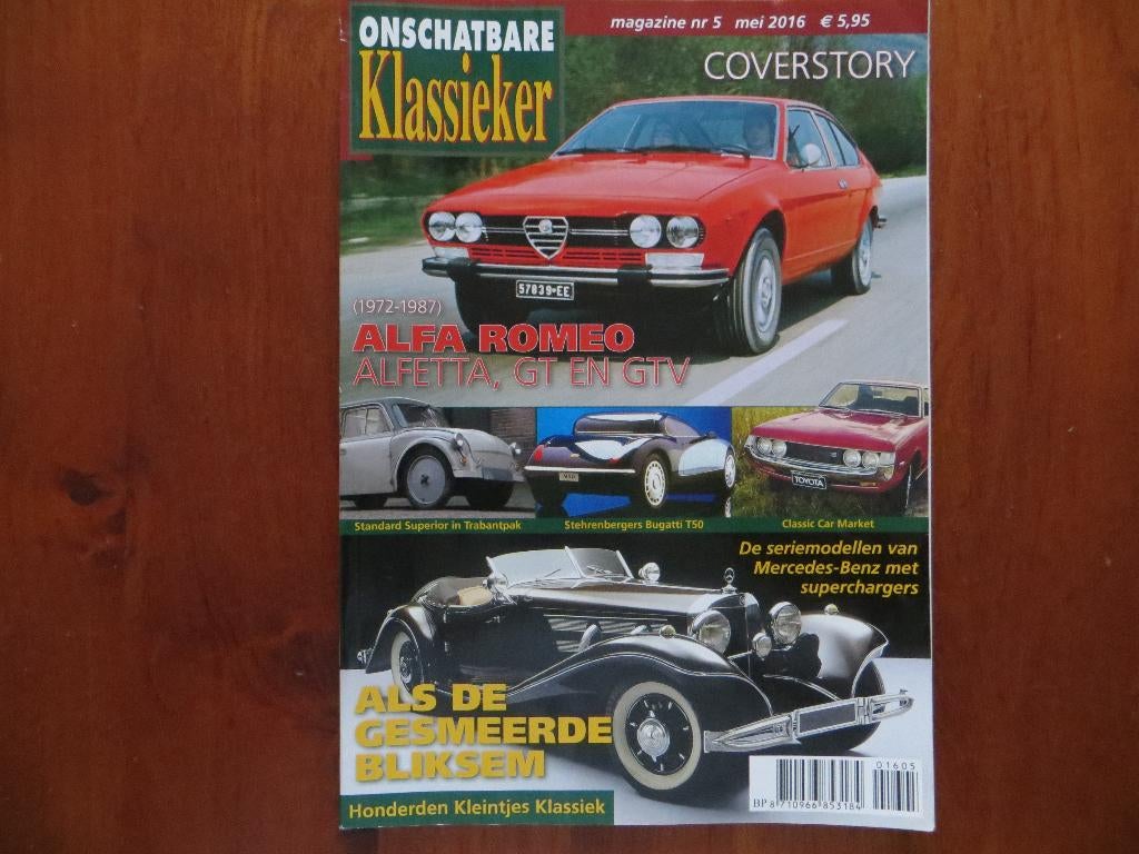 Onschatbare Klassieker 5 2016 Alfa Romeo Alfetta, GT, GTV, Ophalen of Verzenden, Nieuw, Alfa Romeo