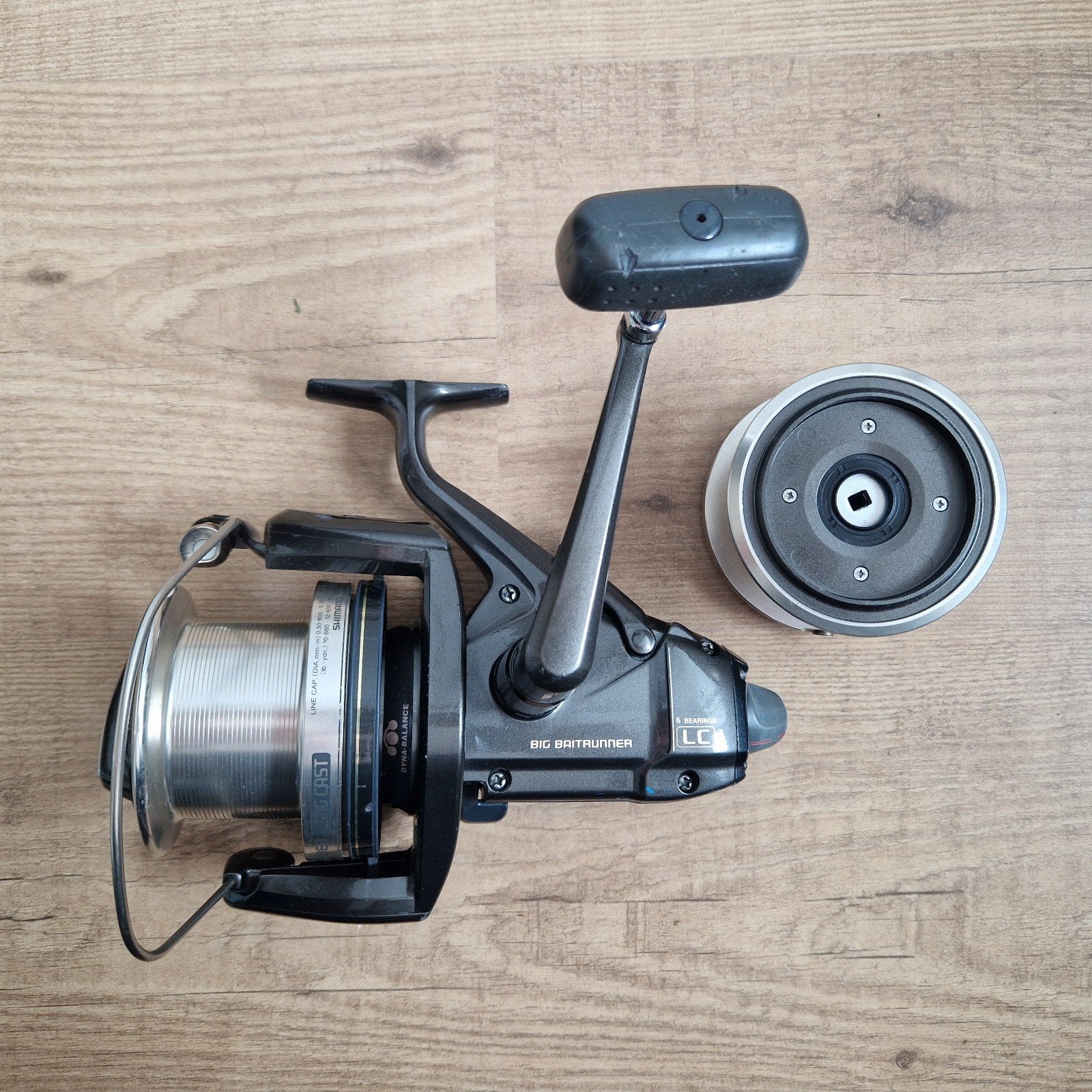 Shimano Big Baitrunner LC inclusief reservespoel., Ophalen, Gebruikt