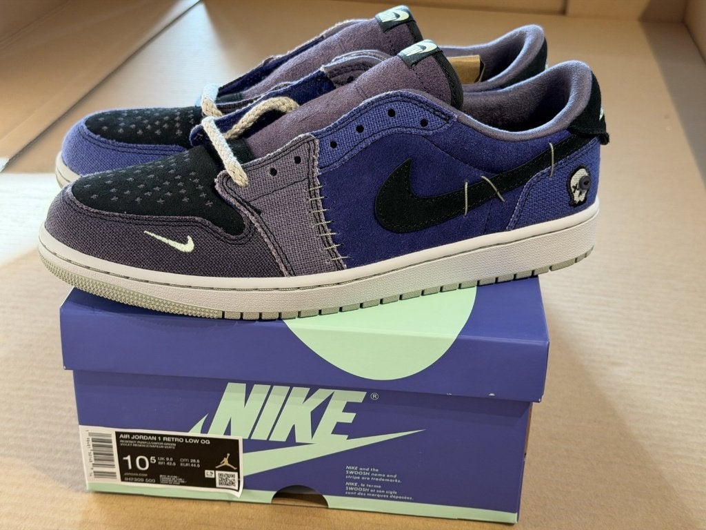 Nike Air Jordan 1 Low Zion Williamson Voodoo - maat EU 44.5, Kleding | Heren, Schoenen, Overige kleuren, Nieuw, Ophalen of Verzenden