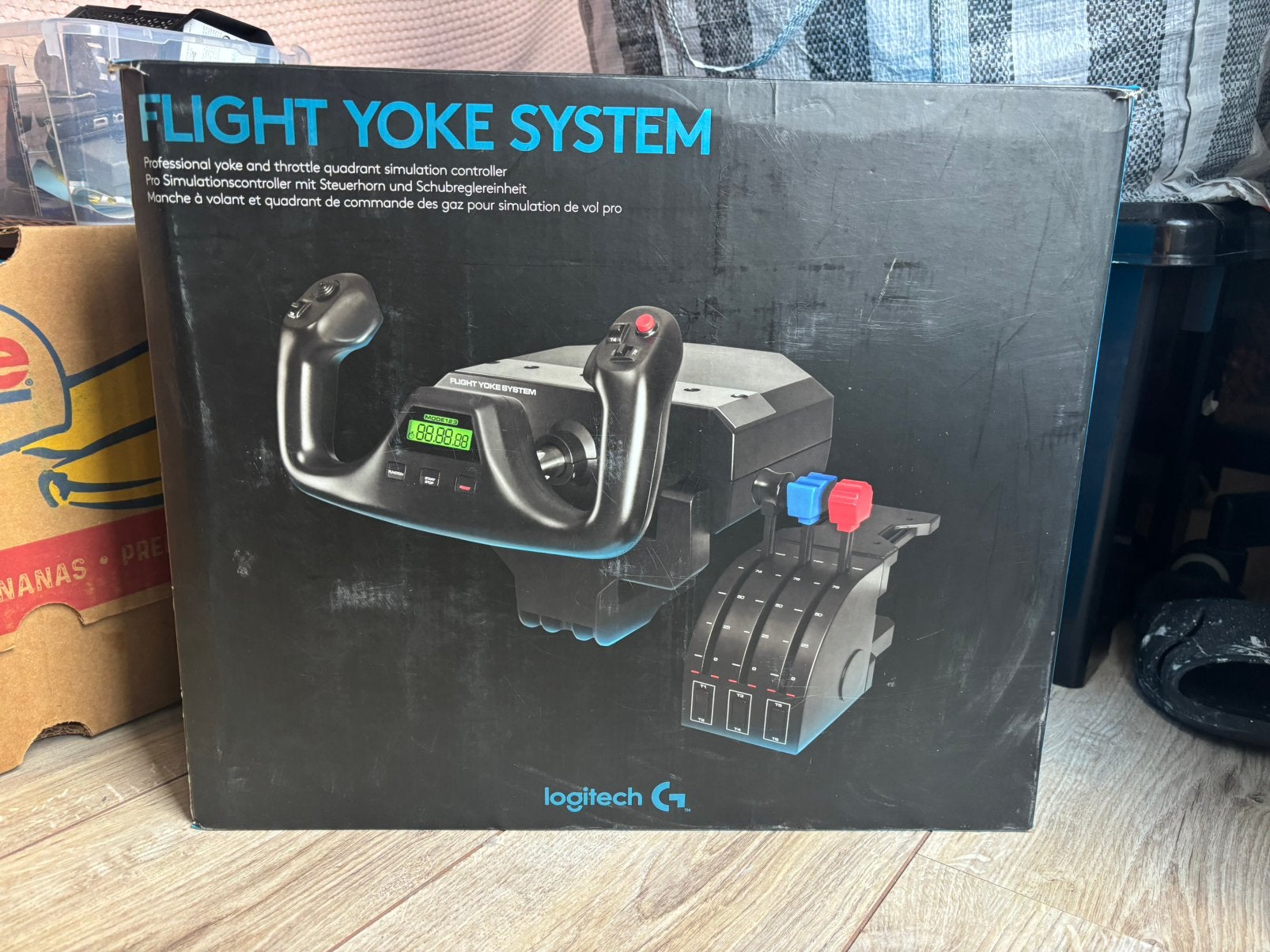 flight yoke system logitech, Ophalen of Verzenden, Zo goed als nieuw