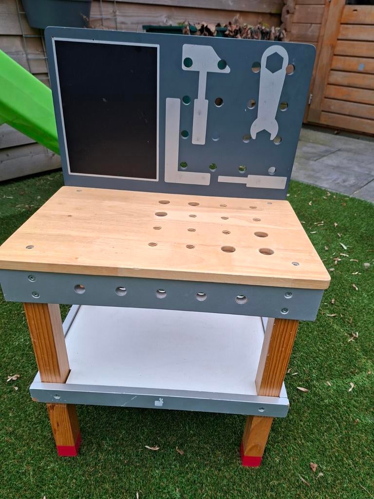 Houten Werkbank Janod, Ophalen, Zo goed als nieuw, Hout, Speelkeuken