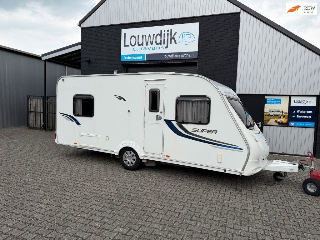 SPRITE Super 490 CF ’11 (Mover, Fransbed), Caravans en Kamperen, Rondzit, Bedrijf, Lengtebed, 6 tot 7 meter