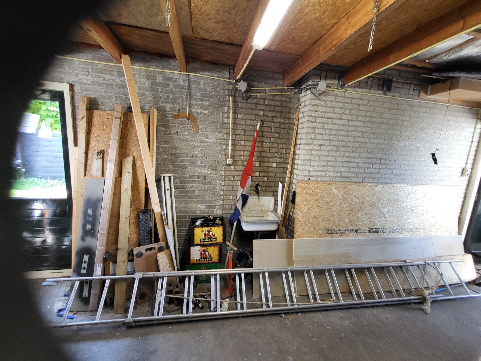 Aluminium uitschuifbare ladder, Ophalen, Gebruikt, Ladder, Opvouwbaar of Inschuifbaar