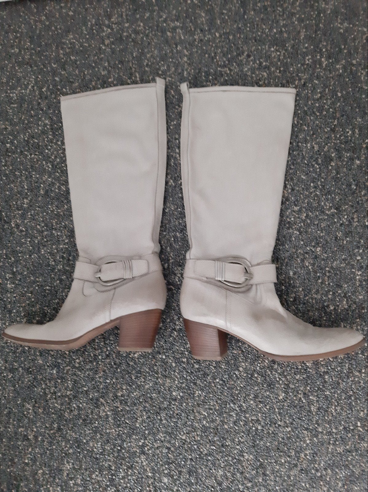 Maripe laarzen beige leer 40, Hoge laarzen, Beige, Ophalen of Verzenden, Zo goed als nieuw