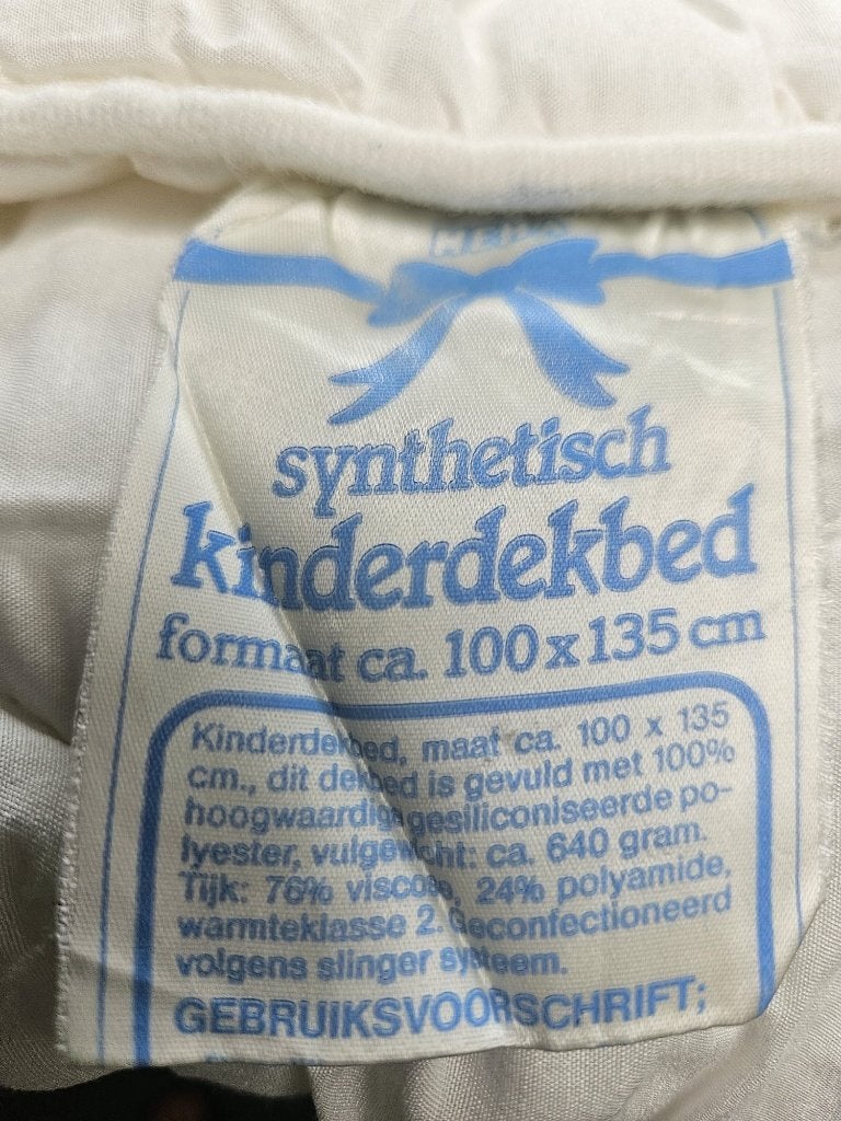 Kinderdekbed, Ophalen, Gebruikt, Jongetje of Meisje, Wit