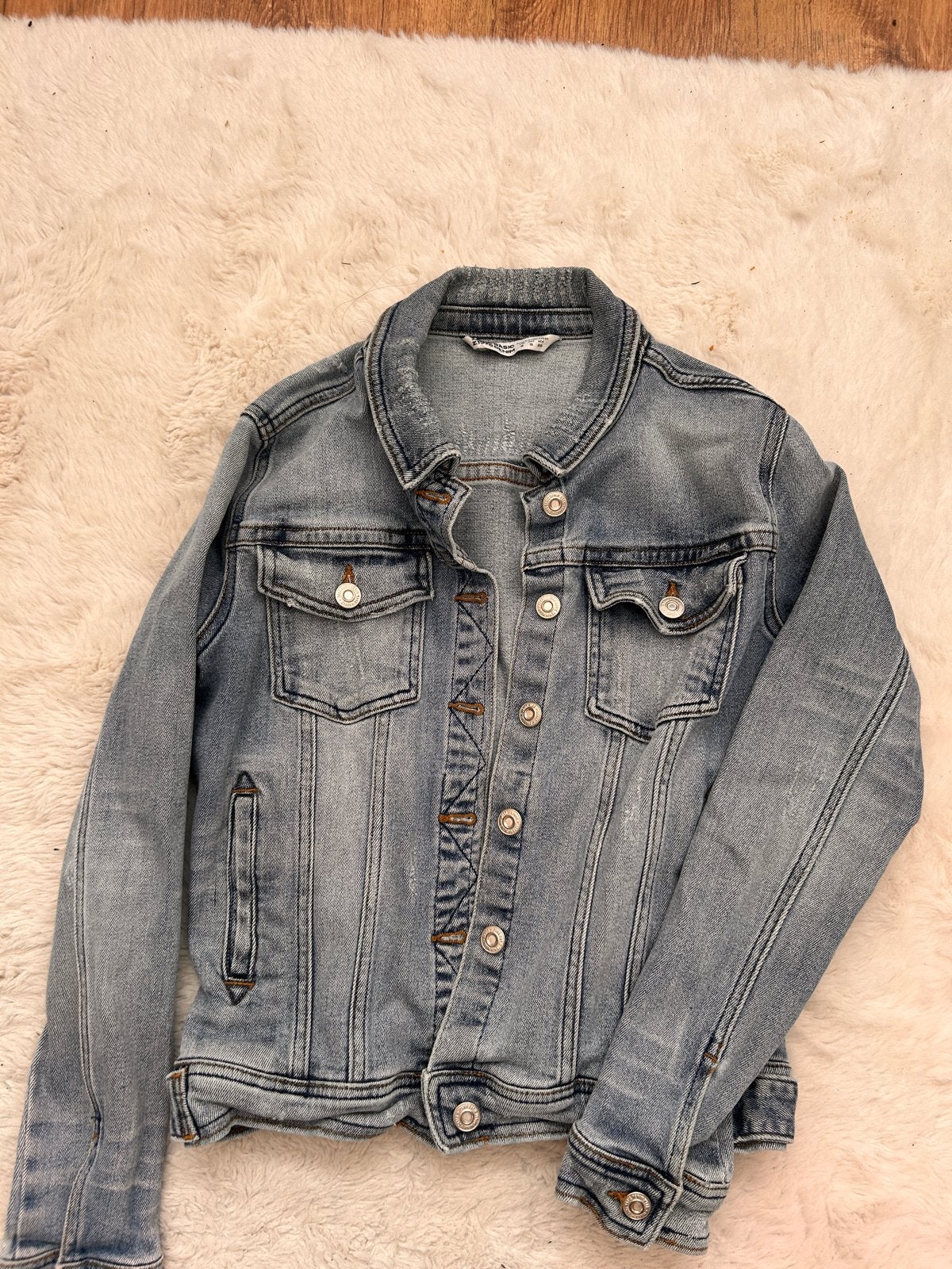 Leuk spijkerjasje van de ZARA, Ophalen of Verzenden, Gedragen, Maat 36 (S), Blauw