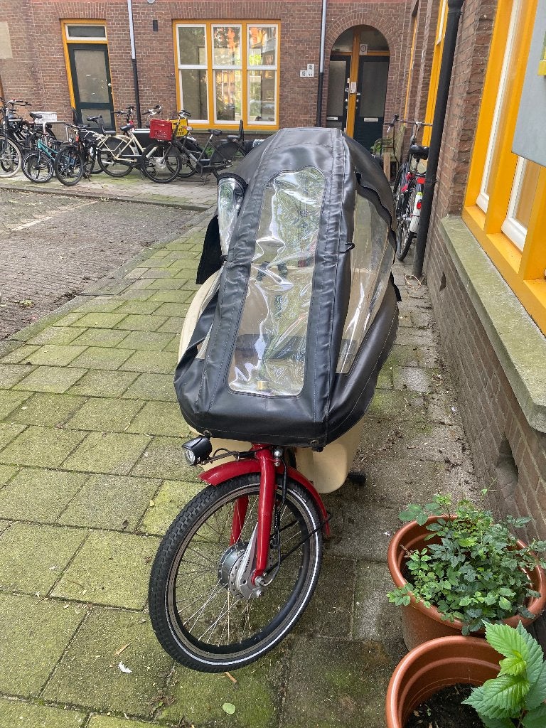 Elektrische Dolly Bakfiets met regentent, Gebruikt, 2 kinderen, Elektrisch, Trommelrem