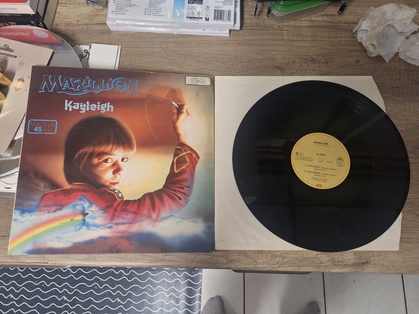 Marillion - Kayleigh Maxi-Single 45rpm Vinyl, Cd's en Dvd's, Vinyl Singles, Gebruikt, Ophalen of Verzenden, EP, EP