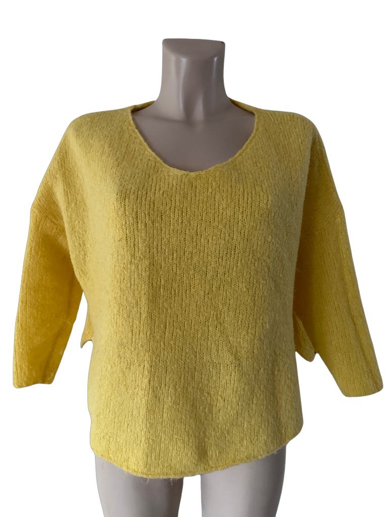 American Vintage trui S, Maat 38/40 (M), Geel, Ophalen of Verzenden, Zo goed als nieuw