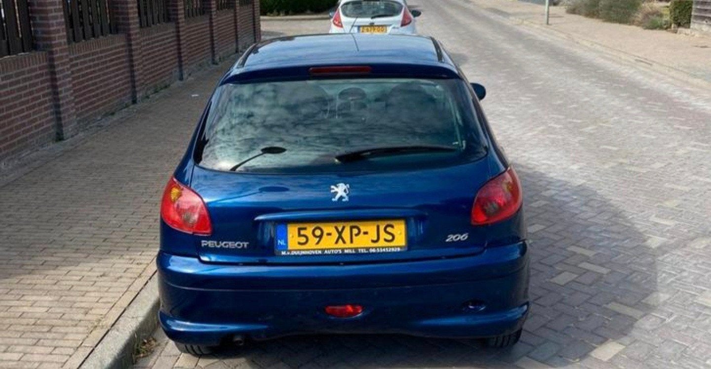 Peugeot 206 1.4 3D 2007 Blauw, Voorwielaandrijving, 31 €/maand, 4 cilinders, Blauw