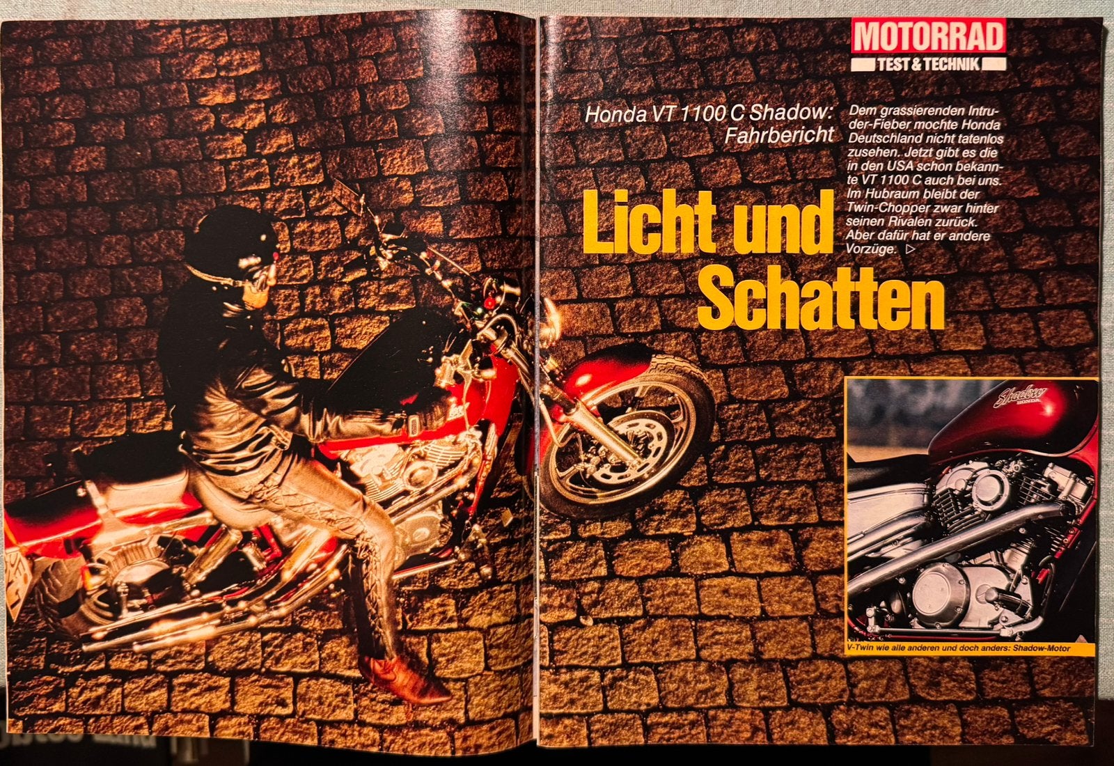 Test 1986 Honda VT1100C Shadow, Verzenden, Zo goed als nieuw, Motoren