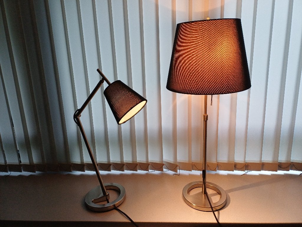 Ikea burolamp/tafellamp plus schemerlamp Nyfors, Ophalen, Gebruikt, 50 tot 75 cm, Modern