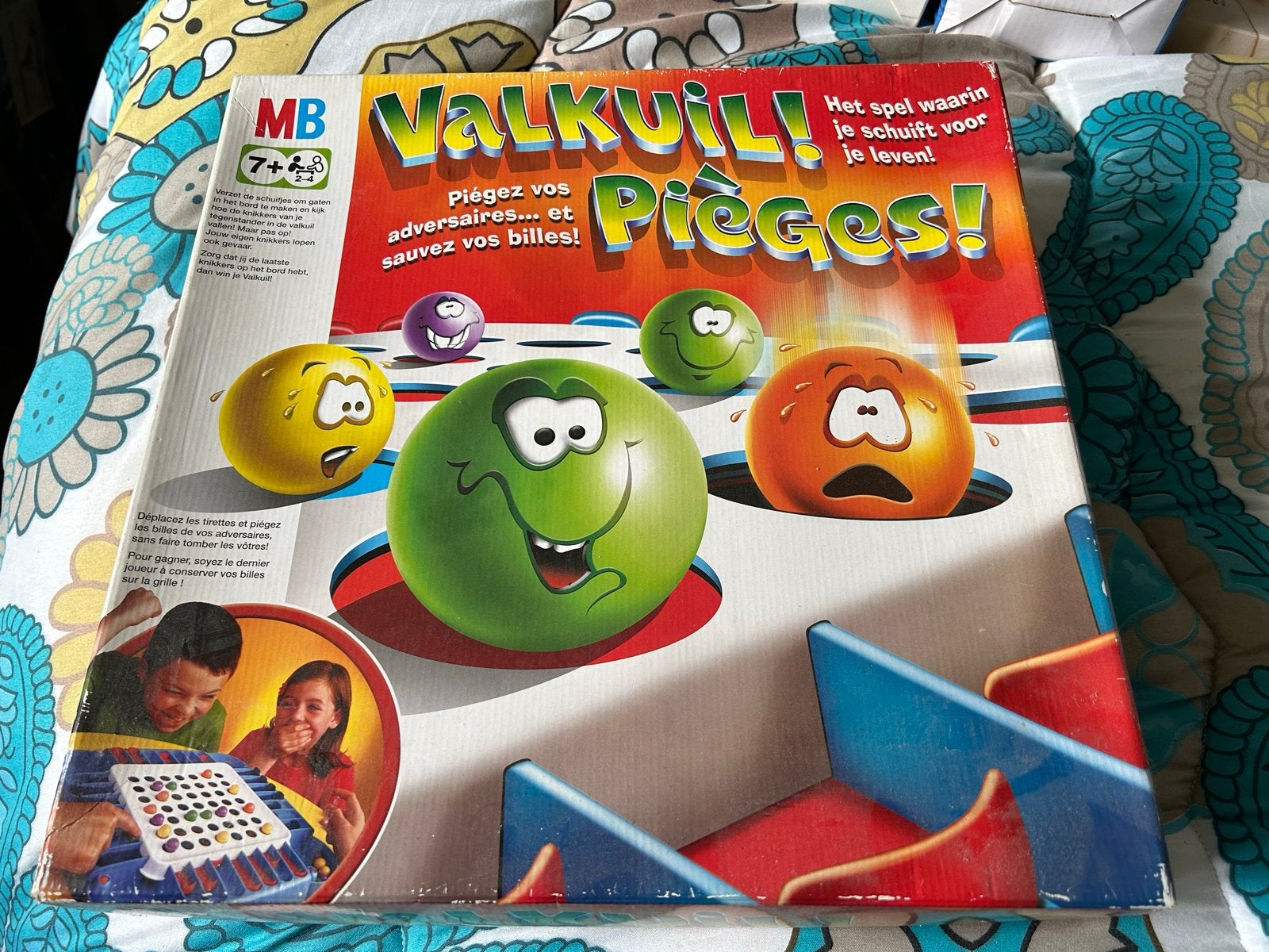 Valkuil! bordspel van MB - Het spel waarin je schuift voor j, Drie of vier spelers, Ophalen of Verzenden, Gebruikt