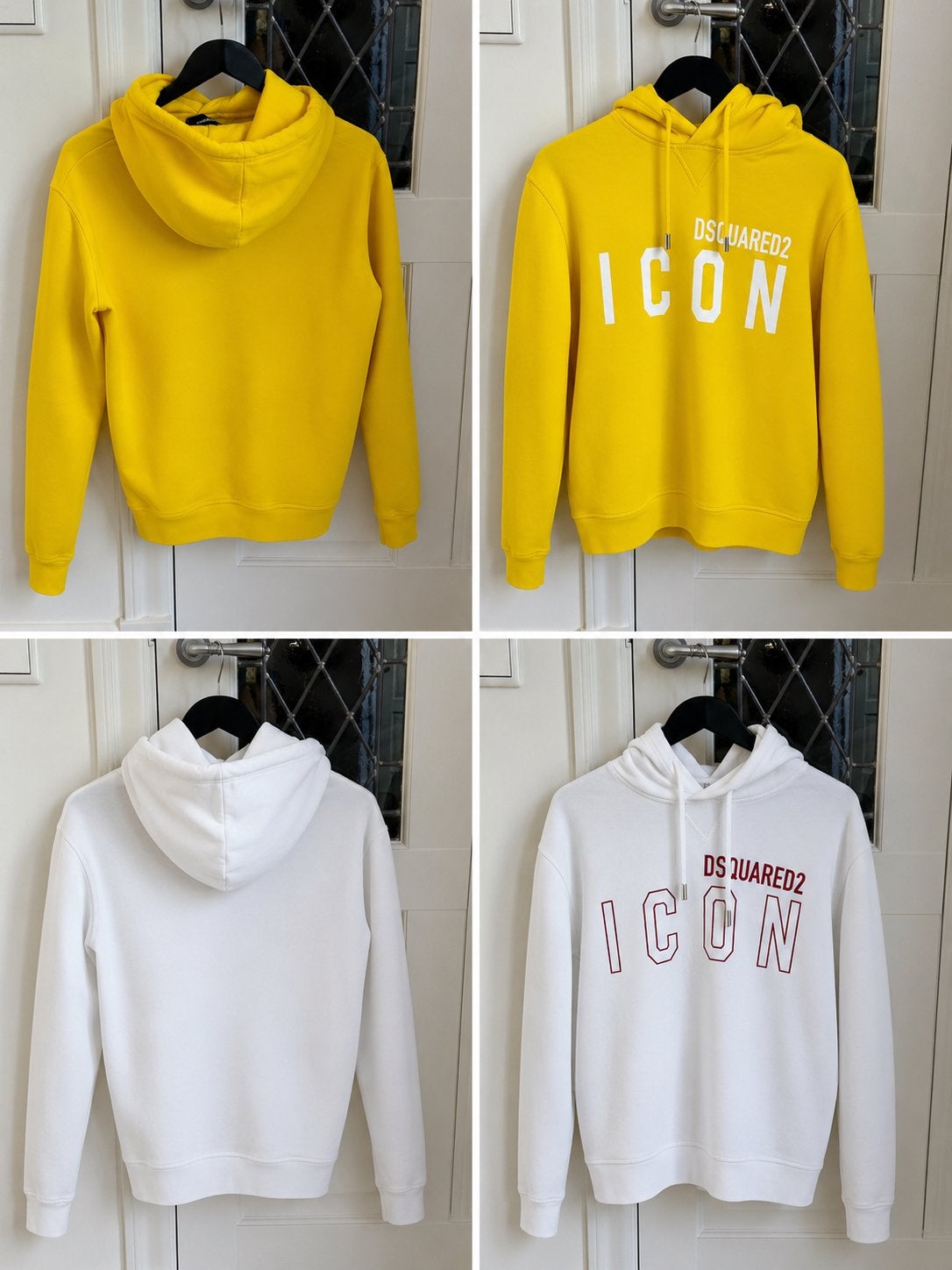 Dsquared2 Icon Hoodie - Geel & Wit (Maat S), Ophalen of Verzenden, Zo goed als nieuw, Maat 46 (S) of kleiner, Geel