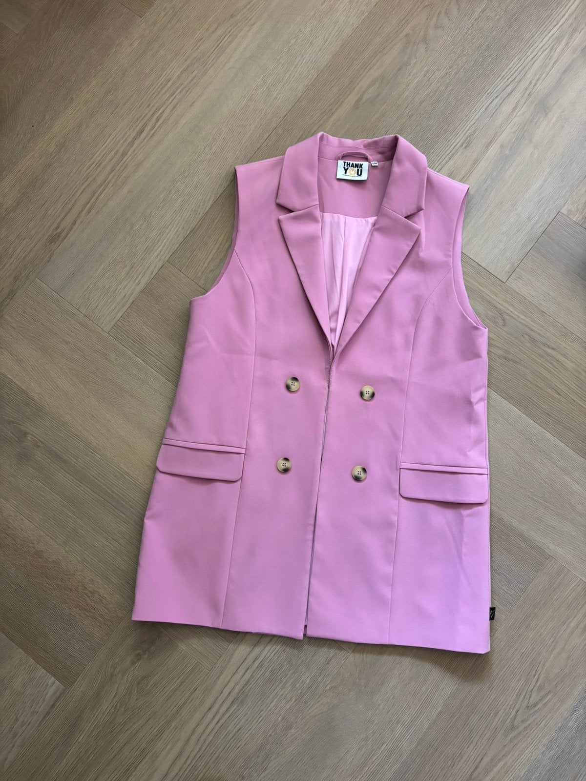 Thank You gilet maat S/M, Ophalen of Verzenden, Zo goed als nieuw, Maat 38/40 (M), Roze