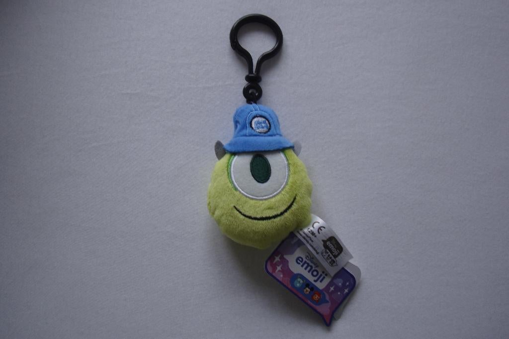 Disney emoji Mike Monsters & co. Pluche bagclip sleutelhange, Ophalen of Verzenden, Overige figuren, Nieuw, Knuffel