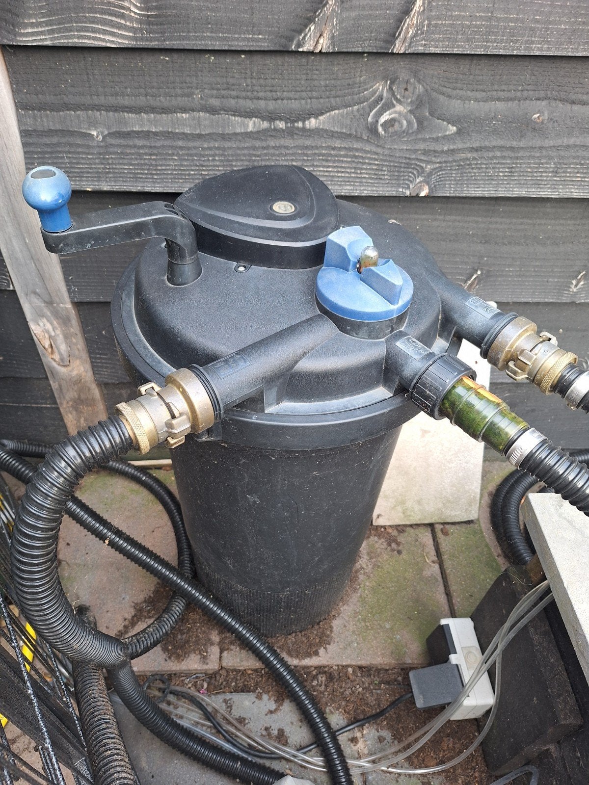 Complete vijverfilter met pomp, fontein en slangen, Ophalen, Vijverfilter
