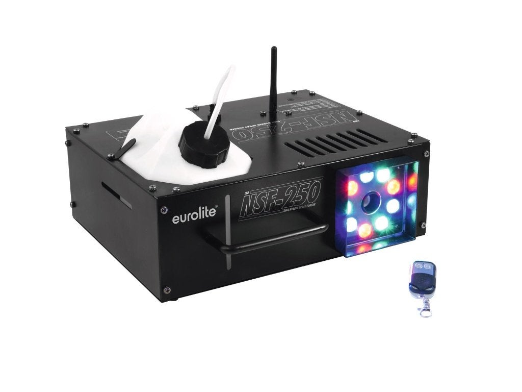 EUROLITE NSF-250 DMX-rookmachine met 1000 W LED-verlichting, Geluidgestuurd, Nieuw, Ophalen of Verzenden, .