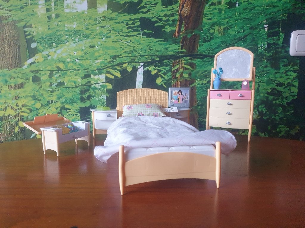 vintage barbiemeubelset, Ophalen of Verzenden, Gebruikt