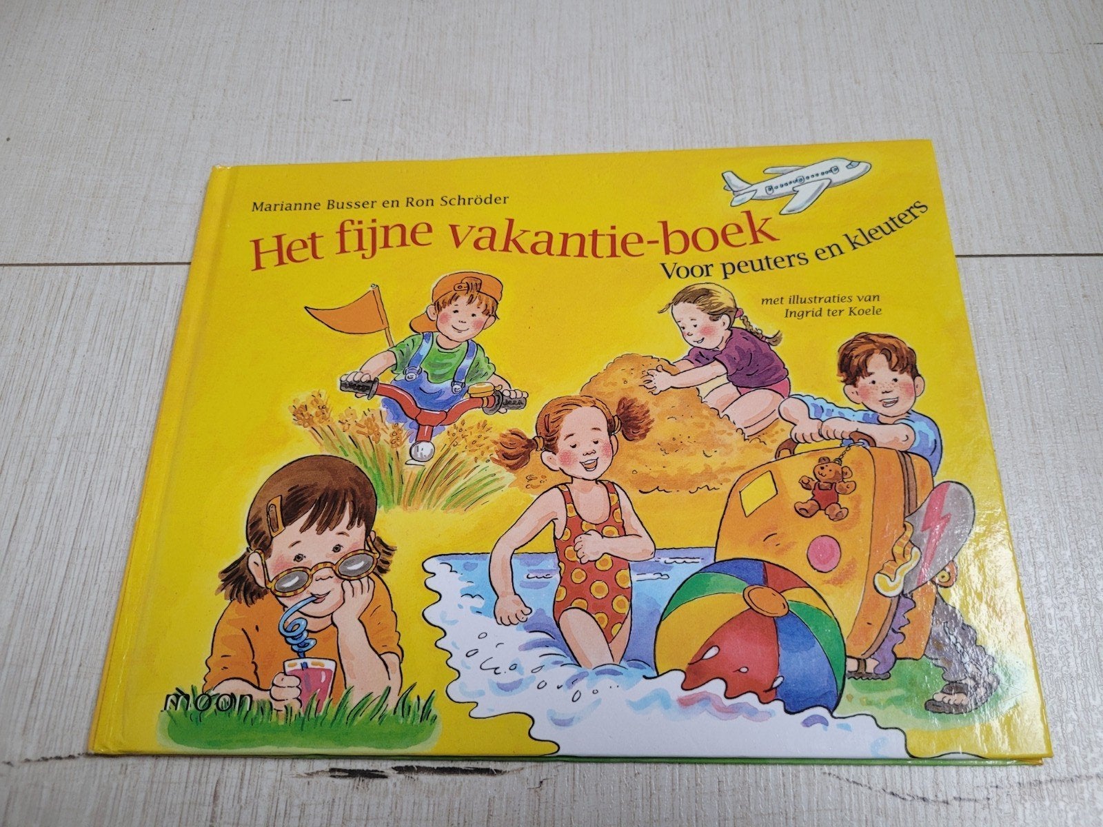 Het fijne vakantie boek, Marianne Busser & Ron Schröder, Boeken, Ophalen, Zo goed als nieuw, Marianne Busser; Ron Schröder, Jongen of Meisje