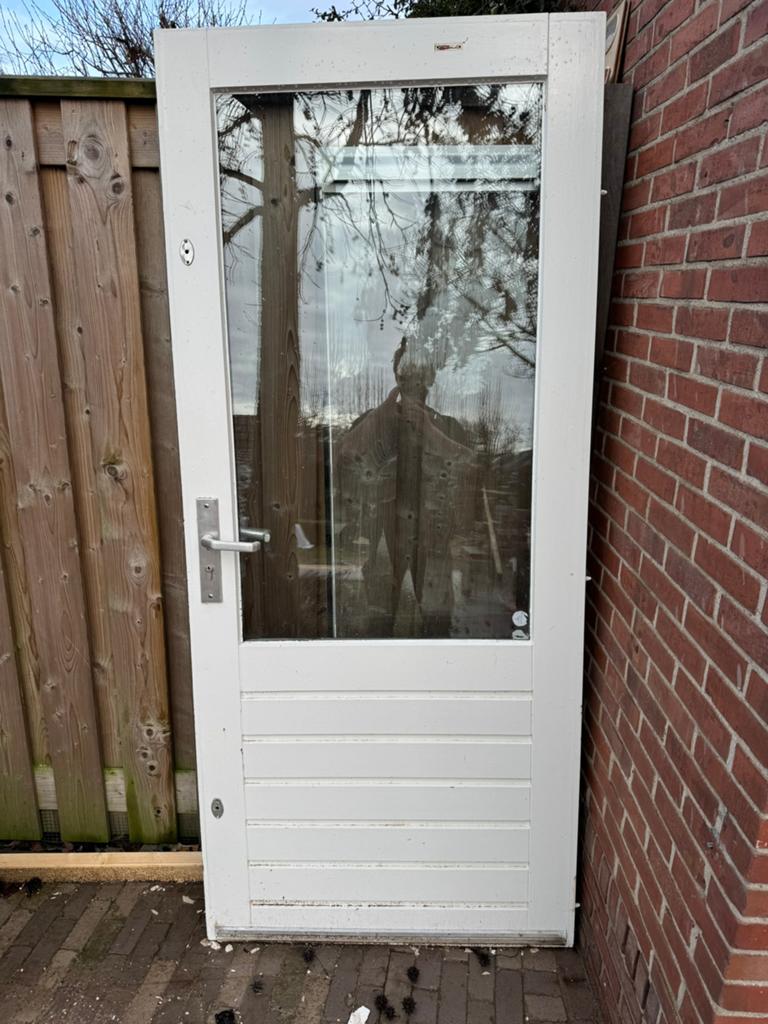 Buitendeur, Doe-het-zelf en Verbouw, Deuren en Horren, Ophalen, Gebruikt, 80 tot 100 cm, Buitendeur