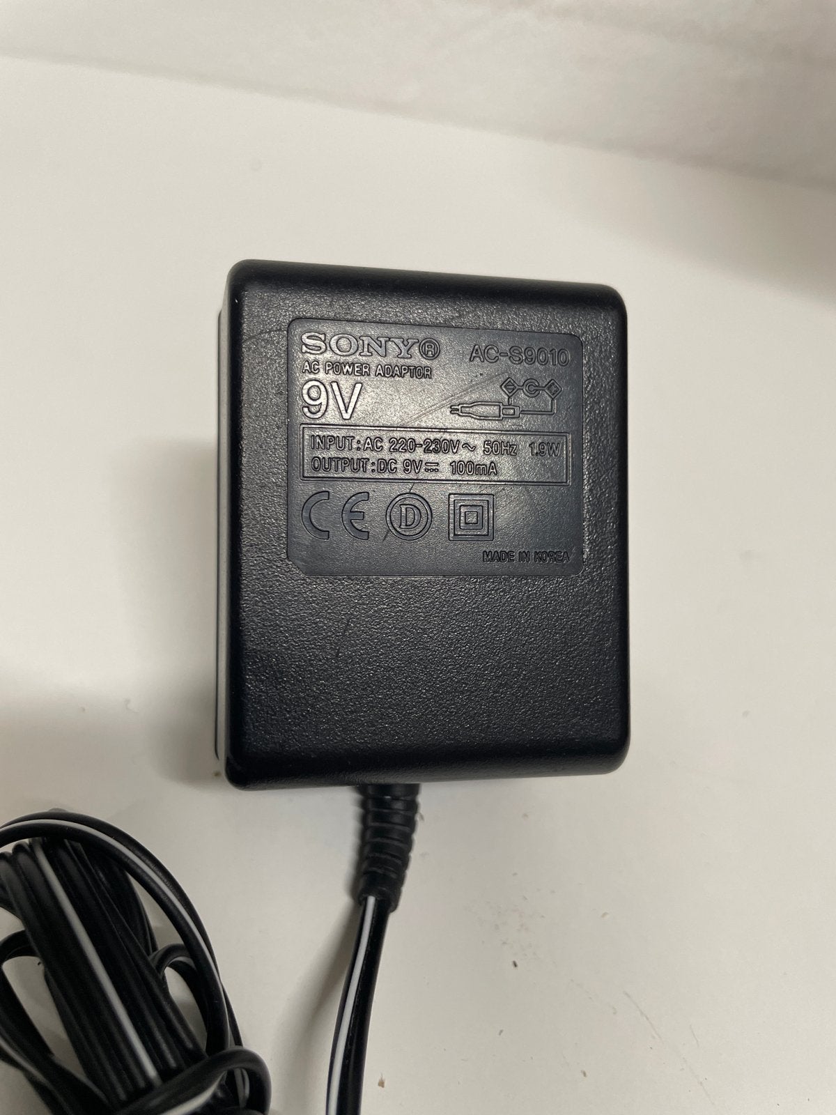 Sony AC-S9010 AC Power Adapter 9V voor Discman, Ophalen of Verzenden, Overige typen
