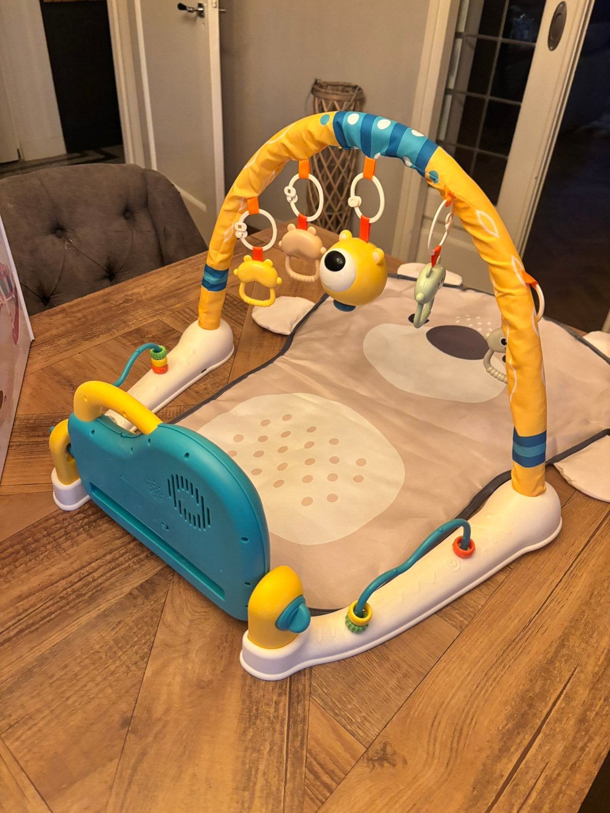 Baby Piano Gym Pedal ontwikkelings mat, Kinderen en Baby's, Ophalen, Zo goed als nieuw, Babygym