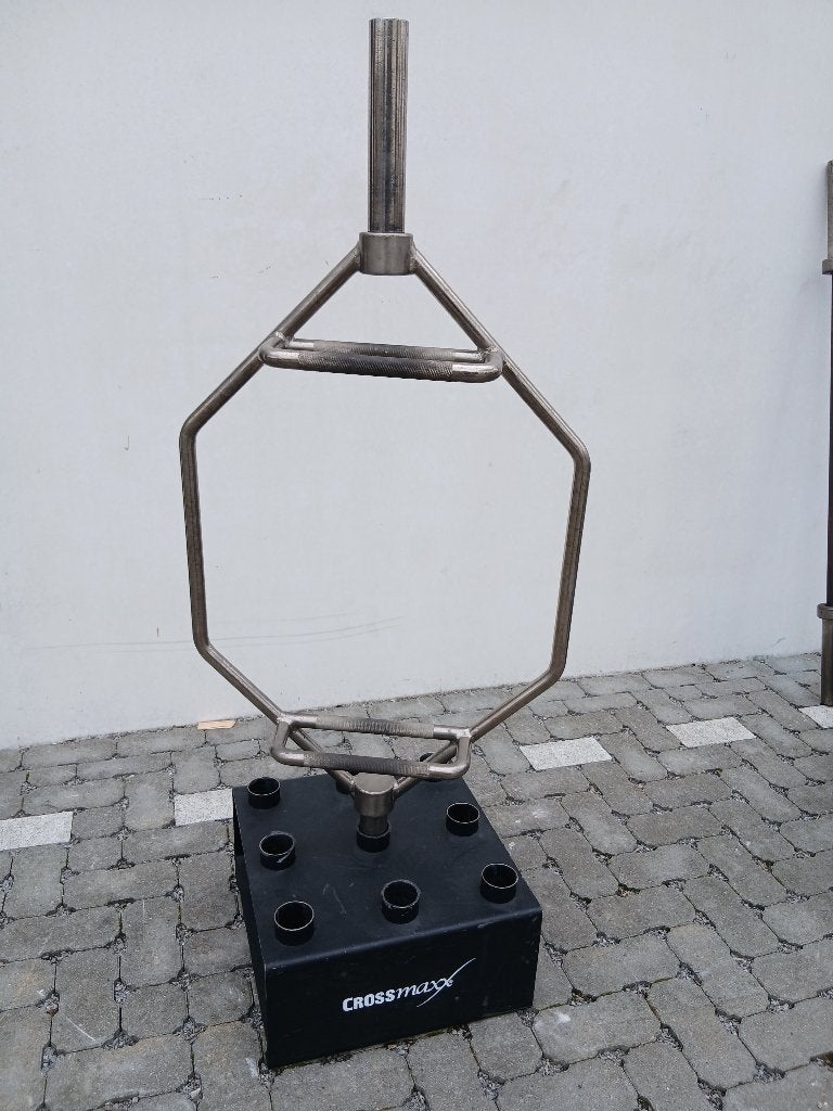 Crossmaxx Hex Bar / Trap Bar - Zo goed als nieuw, Sport en Fitness, Ophalen, Zo goed als nieuw, Benen, Halterstangen