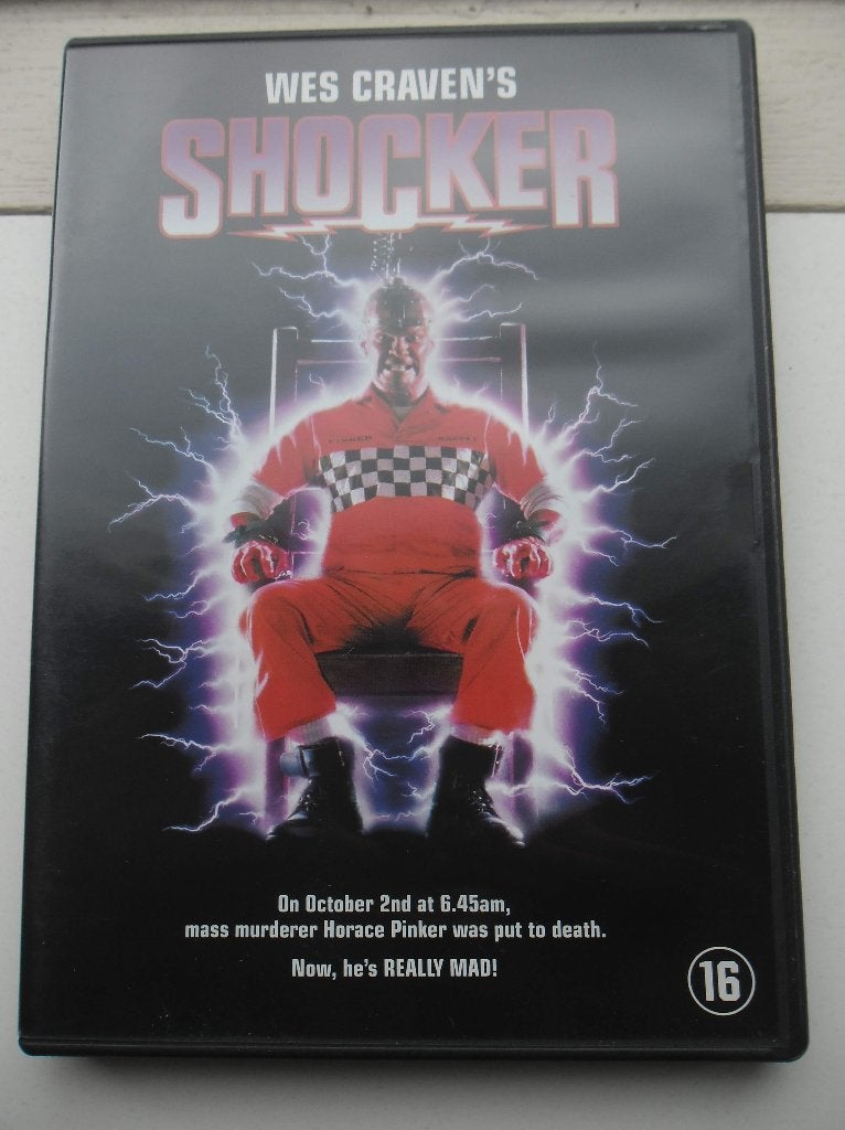 Wes Craven Shocker NLO krasvrij, Vanaf 16 jaar, Ophalen of Verzenden, Gebruikt, Overige genres