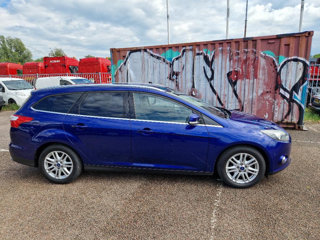 Ford Focus 1.0 Ecoboost 92KW Wagon 2014 Blauw, Auto's, Ford, Euro 5, Zwart, Blauw, Origineel Nederlands